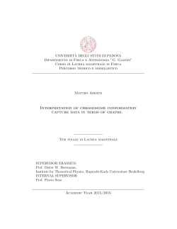 Interpretation of chromosome conformation capture data in terms of