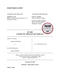 Owen J. Fought v. State of Indiana