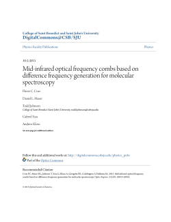 Mid-infrared optical frequency combs based on difference frequency