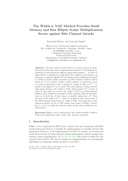 The Width-w NAF Method Provides Small