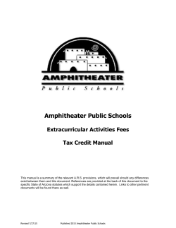 Appendix B - Amphitheater Public Schools