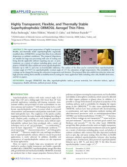 Highly Transparent, Flexible, and Thermally Stable