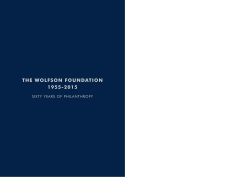 Sixty Years of Philanthropy