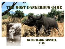 The Most Dangerous Game presentation notes - English 9