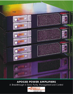 Apogee power amplifier