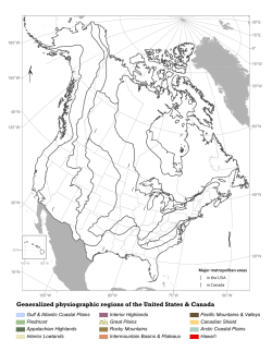 Generalized Physiographic Regions
