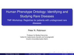 Human Phenotype Ontology: Identifying and Studying