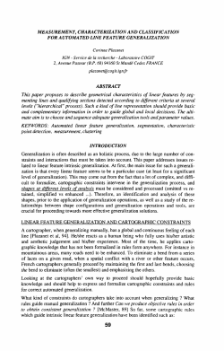 This paper proposes to describe geometrical characteristics of linear