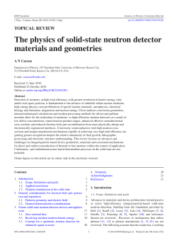 TOPICAL REVIEW The physics of solid