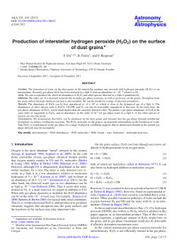 Production of interstellar hydrogen peroxide \(H2O2\) on the surface