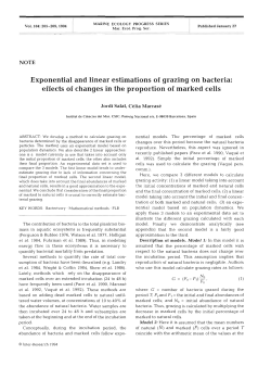 Exponential and linear estimations