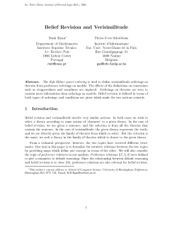 Belief Revision and Verisimilitude