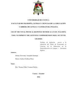 universidad de cuenca facultad de filosof&iacute;a, letras y ciencias de la