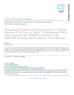 Technological Trends and Opportunities to Combat Diseases of the