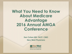 Ken Cohen MD, FACP, Chief Medical Officer, New West Physicians