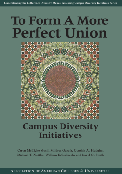 To Form a More Perfect Union - Association of American Colleges