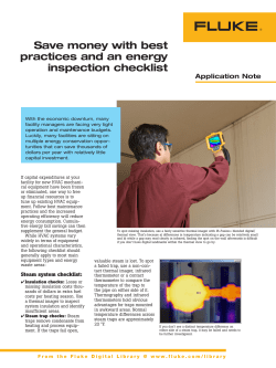 Save money with best practices and an energy inspection