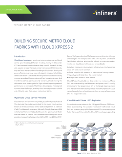 Building Secure Metro Cloud Fabrics with Cloud Xpress 2