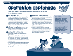 Operation Espionage