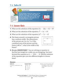 Solve It! - MathChamber