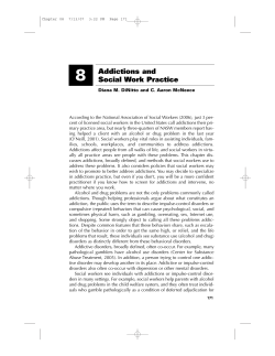 8 Addictions and Social Work Practice