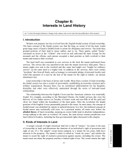 Chapter 6: Interests in Land History