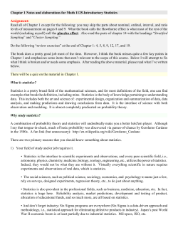 Chapter 1 Notes and elaborations for Math 1125