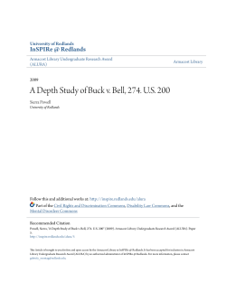A Depth Study of Buck v. Bell, 274. US 200