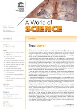 A World of Science, vol. 10, no.3 - UNESDOC