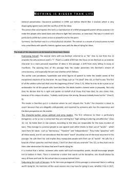 n othing is bigger than life