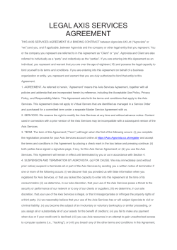 legal axis services agreement