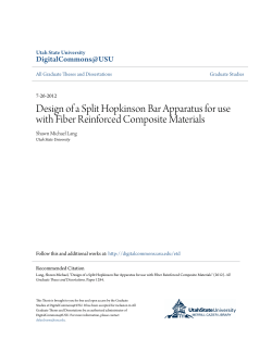 Design of a Split Hopkinson Bar Apparatus for use with Fiber