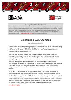 Celebrating NAIDOC Week