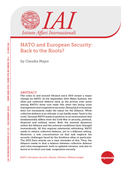 NATO and European Security: Back to the Roots?