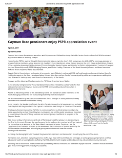 Cayman Brac pensioners enjoy PSPB appreciation event