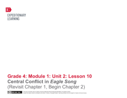 Grade 4: Module 1: Unit 2: Lesson 10 Central Conflict in Eagle Song