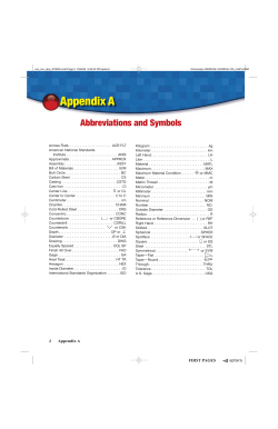 Mechanical Drawing Standards and Tables