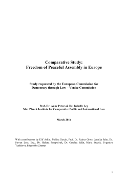 comparative study on Freedom of Assembly