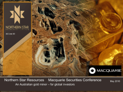 Northern Star Resources Macquarie Securities Conference
