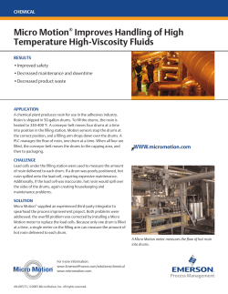Micro Motion&reg; Improves Handling of High Temperature High
