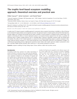 The trophic-level-based ecosystem modelling
