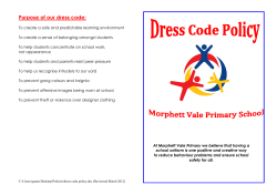 Dress Code - Morphett Vale Primary School