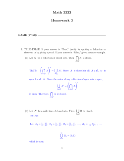 Homework 3 solutions