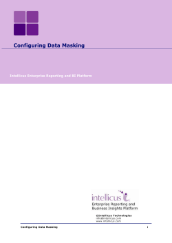 Configuring Data Masking
