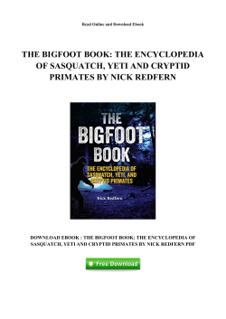 The Encyclopedia of Sasquatch, Yeti and Cryptid