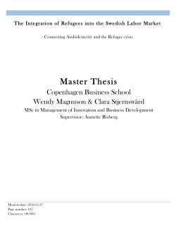Master Thesis