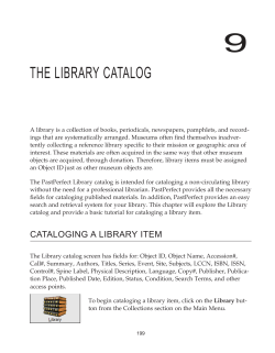 the library catalog