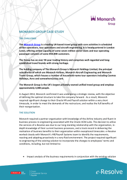 monarch group case study - e