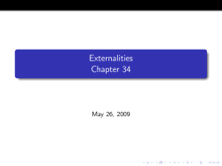 Externalities II