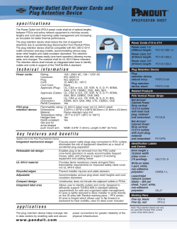 Power Outlet Unit Cords and Plug Retention Device.qxp